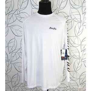 Bimini Bay Fishing Shirt Men's XL White L/S Playa Flamenco, Puerto Rico New!